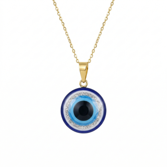 Baby Evil Eye Pendant — 18K Gold, Exclusive Collector's Piece