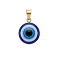 Evil Eye Pendant — 18K Gold