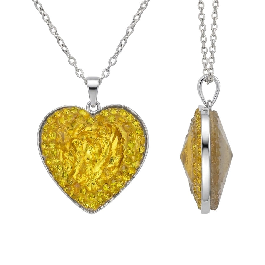 Yellow Opal Pendant — 925 Sterling Silver