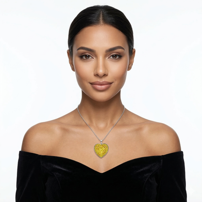 Yellow Opal Pendant — 925 Sterling Silver