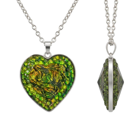Green Opal Pendant — 925 Sterling Silver